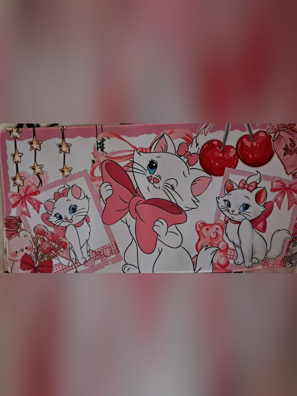 New! Marie Cat Computer Desk Mat 12"x24".